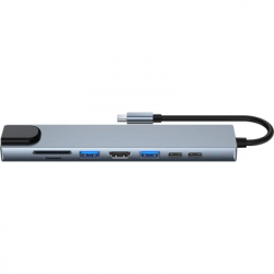 ������������ Dynamode USB-C 8-in-1 HDMI 4K30Hz + 1xRJ45 + 1xUSB 3.0 + 1xUSB 2.0 + 1xUSB-C PD (BYL-2017L) - �������� 5