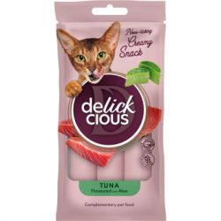 Лакомство для котов Delickcious Кремовые тунец с добавлением алоэ 1+1 (4820269148048) - Картинка 2