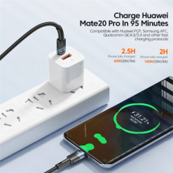 Дата кабель USB-C to USB-C 0.5m 100W black Essager (EXCTT1-XCB01) - Картинка 3