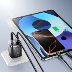 �������� ������� 1xUSB-C + 1xUSB 33W GaN black Essager (ECT33W-GMB01-Z) - �������� 5