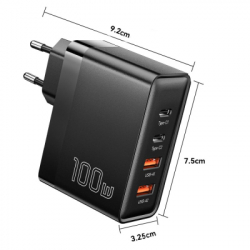 Зарядний пристрій 2xUSB-C + 2xUSB 100W Essager (ECT2CA-QYB01-Z) - Картинка 11