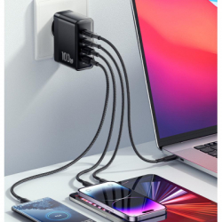 Зарядний пристрій 2xUSB-C + 2xUSB 100W Essager (ECT2CA-QYB01-Z) - Картинка 6