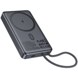 ������� ������������� HOCO 10000 mAh Origen Dual PD/20W Magnetic with cable Type-C Metal Gray (Q44 / 714983) - �������� 4