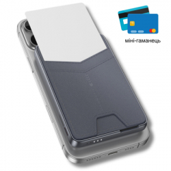 Батарея універсальна HOCO 5000mAh Title PD/20W Magnetic with stand + mini wallet Grey (Q46 / 714988) - Картинка 5