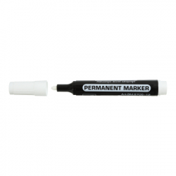 Маркер Buromax водостійкий 1-4 мм, білий (BM.8705-12) - Картинка 2