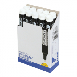 Маркер Buromax водостійкий 1-4 мм, білий (BM.8705-12) - Картинка 3