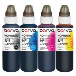 �������� ������ Barva Epson �1 (������������), B/C/M/Y, 4x100 ��, ������������, ������ OneKey (EU1-100-MP)