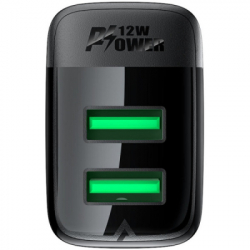 �������� ������� Acefast 2xUSB 12W A86 black (6974316283270) - �������� 5