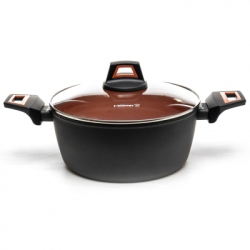 Каструля Hlmer кована з кришкою CR-1342-SBMCL Carrot 4,2 л (CR-1342-SBMCL Carrot) - Картинка 2