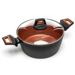 Каструля Hlmer кована з кришкою CR-1342-SBMCL Carrot 4,2 л (CR-1342-SBMCL Carrot) - Картинка 3