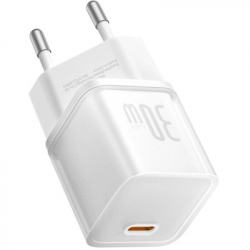 Зарядний пристрій Baseus 1xUSB-C 30W GaN5S white (P10162504213-00) - Картинка 3