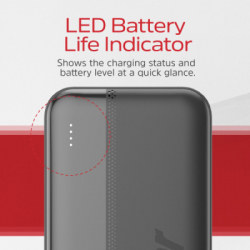 Батарея універсальна Energizer 10000mAh 15W, USB-А, 2*USB-C, Black (UE10050CC) - Картинка 7