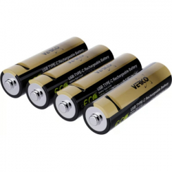 ���������� Verico AA USB Type-C 2220mAh/3330mWh-1.5V Li-ion 4��./��. (Loop Energy PRO) (1UDBT-A6WEAC-NN)