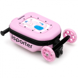 Самокат iSporter Travel 2в1 з валізою рожевий (K3_Pink) - Картинка 10