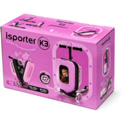 Самокат iSporter Travel 2в1 з валізою рожевий (K3_Pink) - Картинка 12