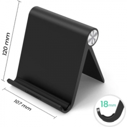 Підставка до планшета та телефона LP115 Multi-Angle Adjustable Portable Stand for iPad Black Ugreen (50748) - Картинка 5