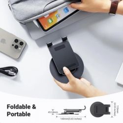 Підставка до планшета та телефона LP805 Swivel & Foldable Multi-Angle Phone Stand Black Ugreen (35152) - Картинка 7