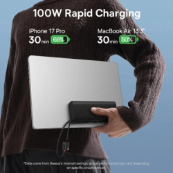Батарея універсальна Baseus 25000mAh EnerFill FC41 145W, PD/3.1, QC/4.0, Black (E0028H01) - Картинка 7