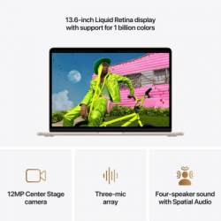 Ноутбук Apple MacBook Air 13 M5 A3449 Starlight (MDHD4UA/A) - Картинка 5