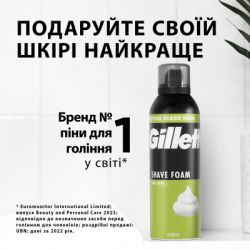 Піна для гоління Gillette Classic Лайм 250 мл (8006530159111) - Картинка 6