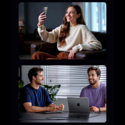 ���� ������ USB-C to USB-C 1.0m PD60W 3A braided L524 gray Ugreen (55765) - �������� 6