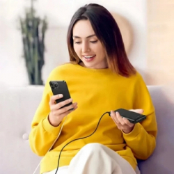 Батарея універсальна AWEI 10000mAh P20K, 12W, Black (6954284009744) - Картинка 4