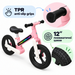 Біговел LiT Light Rider LAVA LED - Pink (LT-3004-PNK) - Картинка 5