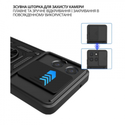 ����� ��� ���������� �������� BeCover Military Motorola Moto G86 Black (715037) - �������� 3