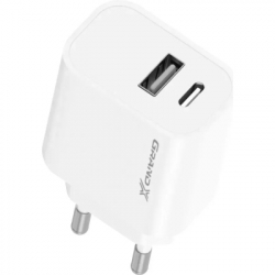 Зарядное устройство Grand-X 1xUSB-C + 1xUSB 21W OCP white (CH-21W) - Картинка 3