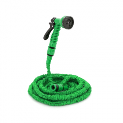 Поливочный шланг Voltronic KY-150G, 5-15м/50ft, + распылитель, насадка на кран, Green, Box (KY-150G) - Картинка 2