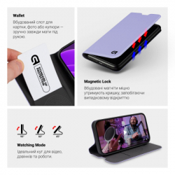Чехол для мобильного телефона Armorstandart OneFold Case Xiaomi Redmi Note 15 5G / Poco M8 5G Lavender (ARM89985) - Картинка 4