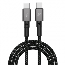 ���� ������ USB-C to USB-C 1.0m 100W black Grand-X (CC-08B)