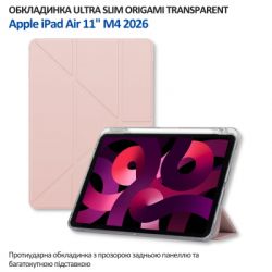 Чохол до планшета BeCover Ultra Slim Origami Transparent Apple iPad Air 11" M4 2026 Pink (715185) - Картинка 6