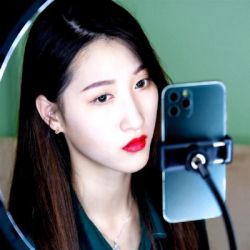 Набір блогера RTAKO ZJ-ZBT01 Live Streaming Stand with Ring Light and Floor Tripod (6942063215400) - Картинка 5