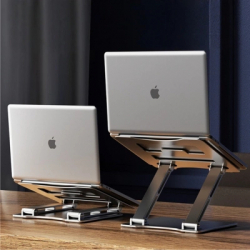 Підставка для ноутбука Підставка до ноутбука RTAKO RS-CP75A Dual-Layer Carbon Steel Laptop Stand (6930539527331) - Картинка 3