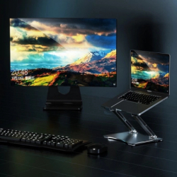 Підставка для ноутбука Підставка до ноутбука RTAKO RS-CP75A Dual-Layer Carbon Steel Laptop Stand (6930539527331) - Картинка 6