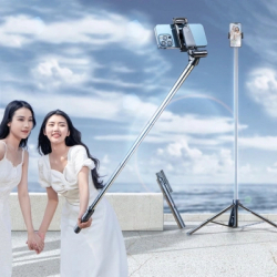 Монопод для селфі RTAKO трипод ZP220 Pro Ultra-Wide Angle Selfie Stick Black (6942063213376) - Картинка 3
