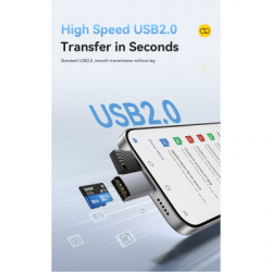 Картрідер Зчитувач флеш-карт Essager USB-C + USB-A to Micro SD black (EDKTF-QW0G-P) - Картинка 6