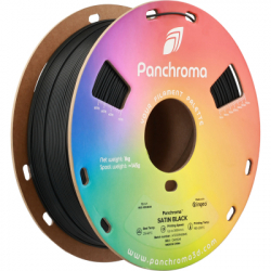 Пластик для 3D-принтера Polymaker PLA PANCHROMA SATIN 1,75mm 1kg BLACK (CA05011) - Картинка 1