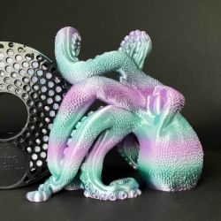 Пластик для 3D-принтера AzureFilm PLA SILK 1,75mm 1kg Rainbow Aurora (FL171-6145) - Картинка 4
