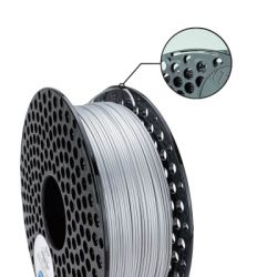 Пластик для 3D-принтера AzureFilm PLA SILK 1,75mm 1kg Silver (FL171-9007) - Картинка 2