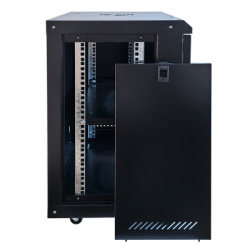 Шафа настінна GEAR 15U 19" 600x600x750 мм, + полка 19", black (GWMSN-15U-600-600) - Картинка 2