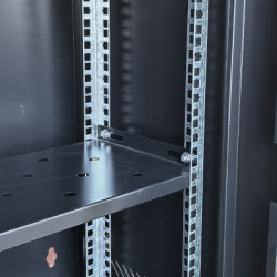 Шафа настінна GEAR 15U 19" 600x600x750 мм, + полка 19", black (GWMSN-15U-600-600) - Картинка 6