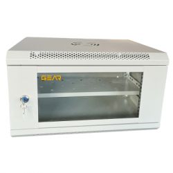 ���� ������� GEAR 6U 19" 600x600x300 ��, + ����� 19", grey (GWMSN-6U-600-600G)