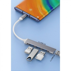 Концентратор XoKo USB-C 3xUSB 2.0 + 1xUSB 3.0 (XK-AC-404) - Картинка 3