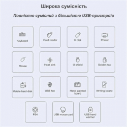 Концентратор XoKo USB-C 3xUSB 2.0 + 1xUSB 3.0 (XK-AC-404) - Картинка 4