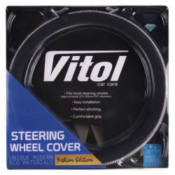 Чохол на руль VITOL M чорн. (VLOD-BRLT85 BK M) - Картинка 4