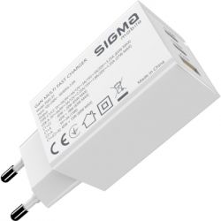 Зарядний пристрій Sigma 2xUSB-C PD65W + 1xUSB QC3.0 GaN X-power PS65-01 white (4827798637715) - Картинка 10