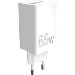 Зарядний пристрій Sigma 2xUSB-C PD65W + 1xUSB QC3.0 GaN X-power PS65-01 white (4827798637715) - Картинка 7