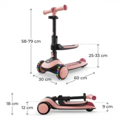 Самокат Kinderkraft Halley 2 Rose Pink (KRHALL02PNK0000) (5902533930173) - Картинка 8